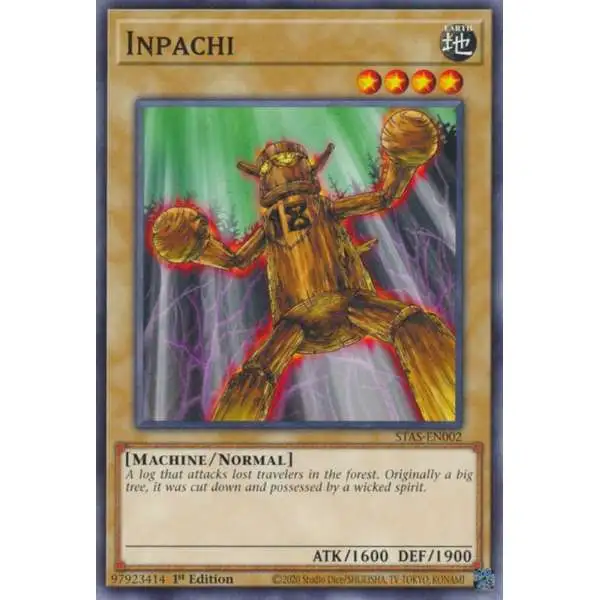 YuGiOh Trading Card Game 2-Player Starter Set Common Inpachi STAS-EN002