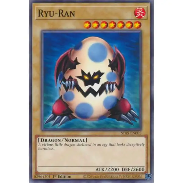 YuGiOh Trading Card Game 2-Player Starter Set Common Ryu-Ran STAS-EN005