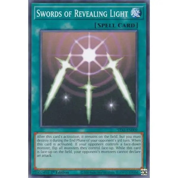 YuGiOh Trading Card Game 2-Player Starter Set Common Swords of Revealing Light STAS-EN009