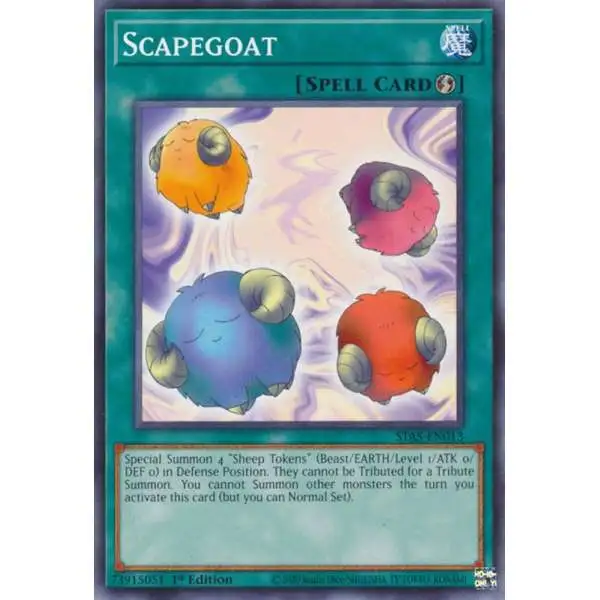 YuGiOh Trading Card Game 2-Player Starter Set Common Scapegoat STAS-EN013