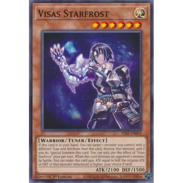 YuGiOh Trading Card Game 2-Player Starter Set Common Visas Starfrost STAS-EN019