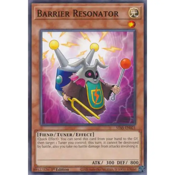 YuGiOh Trading Card Game 2-Player Starter Set Common Barrier Resonator STAS-EN021