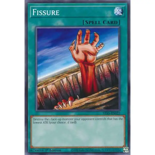 YuGiOh Trading Card Game 2-Player Starter Set Common Fissure STAS-EN022