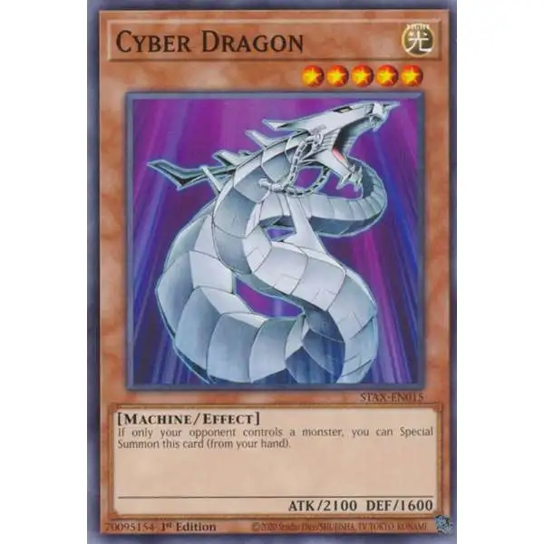 YuGiOh Trading Card Game 2-Player Starter Set Common Cyber Dragon STAX-EN015