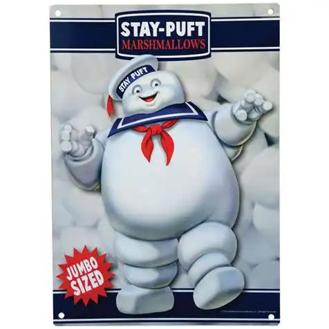Ghostbusters Stay Puft Marshmallow Man 8-Inchx11-Inch Metal Sign