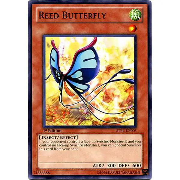YuGiOh YuGiOh 5D's Starstrike Blast Common Reed Butterfly STBL-EN003