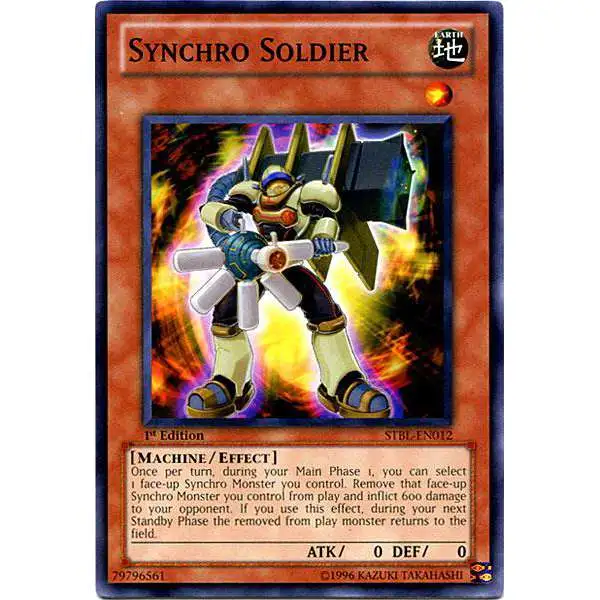 YuGiOh YuGiOh 5D's Starstrike Blast Common Synchro Soldier STBL-EN012