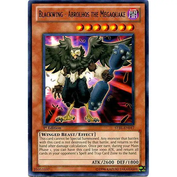 YuGiOh YuGiOh 5D's Starstrike Blast Rare Blackwing - Abrolhos the Megaquake STBL-EN017