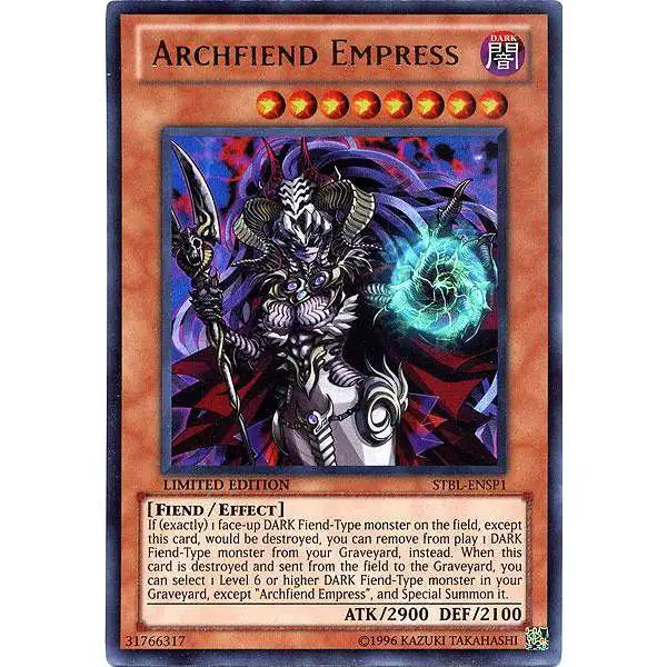 YuGiOh YuGiOh 5D's Starstrike Blast Super Rare Archfiend Empress STBL-ENSP1