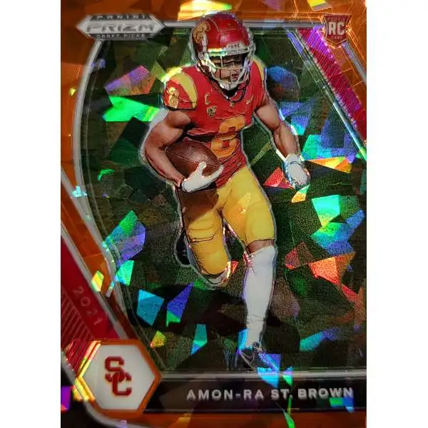 Amon-ra St.brown 2021 Panini Mosaic Draft Picks Silver Mosaic Auto Rc #am-ar