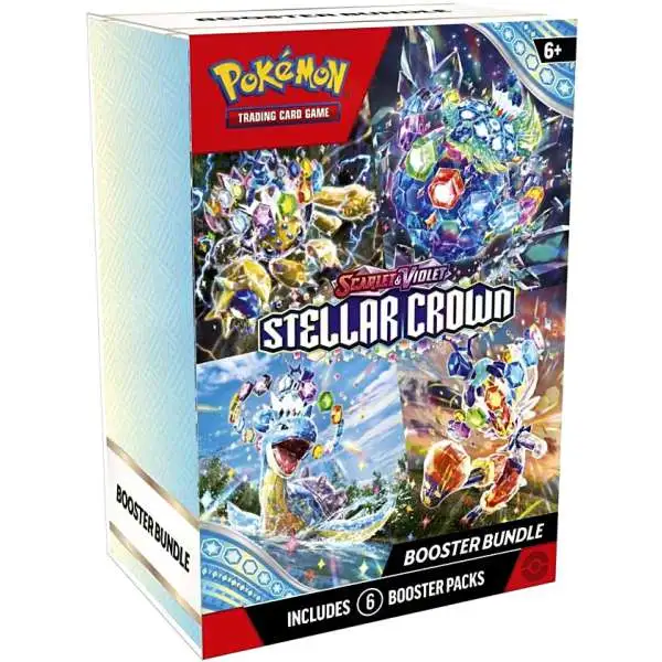 Pokemon Scarlet & Violet Stellar Crown Booster Bundle [6 Packs]