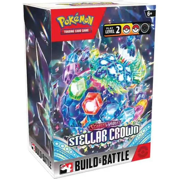 Pokemon Scarlet & Violet Stellar Crown Build & Battle Box [4 Booster Packs & Promo Card]