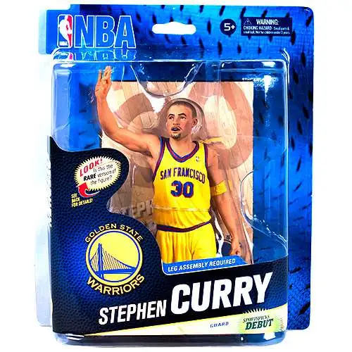 McFarlane Toys NBA Golden State Warriors Sports Basketball Series 24 Stephen Curry Action Figure [Yellow Jersey]