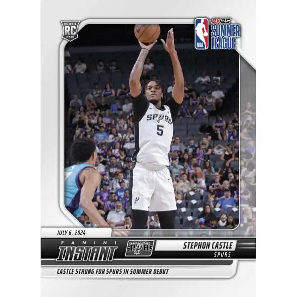 NBA San Antonio Spurs 2024-25 Instant Summer League Basketball Stephon Castle #2 [Rookie]