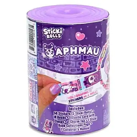 Sticki Rolls Aphmau & Friends Aphmau Mystery Capsule Pack [50 Stickers Inside, Wearable, Shareable Sticker Jewelry!]
