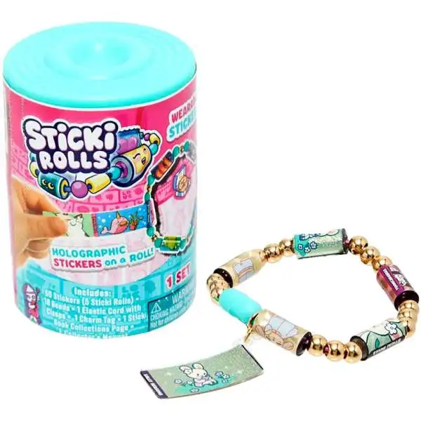 Sticki Rolls Sticki Band Mystery Capsule Pack [50 Stickers Inside, Wearable, Shareable Sticker Jewelry!]