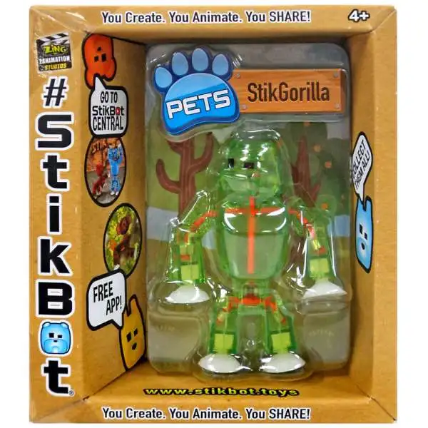 Stikbot Stick Bot 2018 Mega Monsters Series Kyron Figure No Tail Rare w  Case