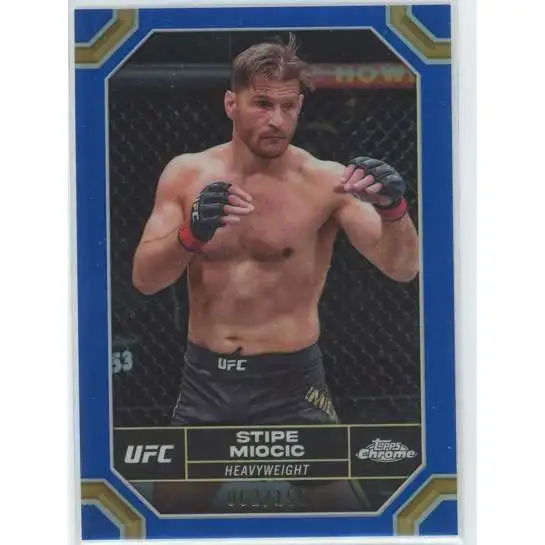 2024 Topps Chrome UFC 62/150 Stipe Miocic #181 [Blue]