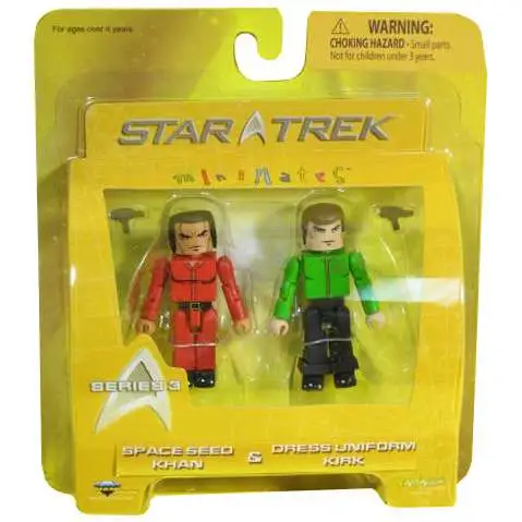Star Trek The Original Series Minimates Series 3 Space Seed Khan & Dress Uniform Kirk Minifigure 2-Pack