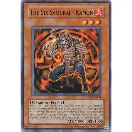 YuGiOh GX Trading Card Game Strike of Neos Common Six Samrai - Kamon STON-EN008