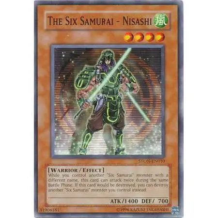 YuGiOh GX Trading Card Game Strike of Neos Common Six Samurai - Nisashi STON-EN010