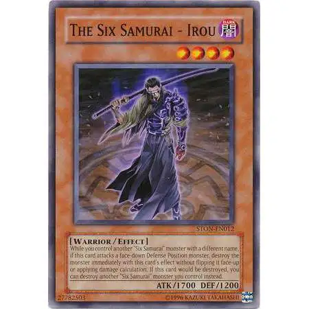 YuGiOh Trading Card Game Strike of Neos Common Six Samurai - Irou STON-EN012
