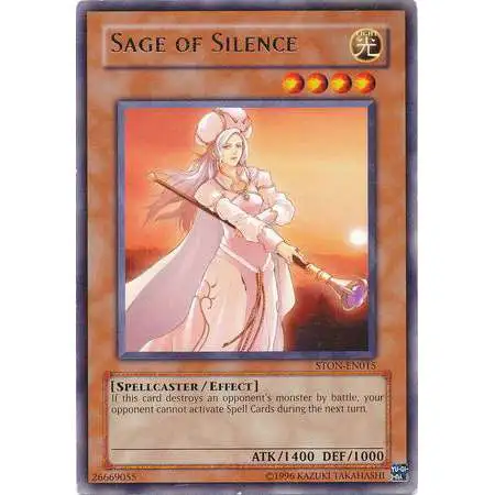 YuGiOh GX Trading Card Game Strike of Neos Rare Sage of Silence STON-EN015