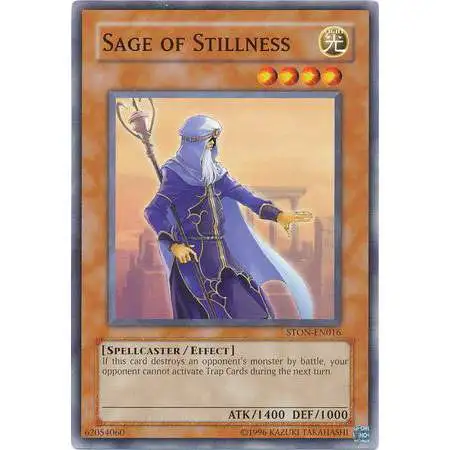 YuGiOh GX Trading Card Game Strike of Neos Common Sage of Stillness STON-EN016
