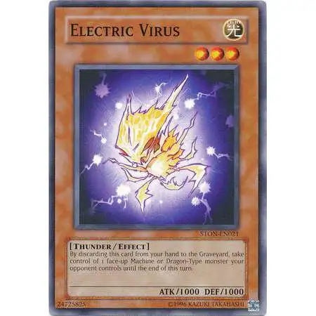 YuGiOh GX Trading Card Game Strike of Neos Common Electric Virus STON-EN021
