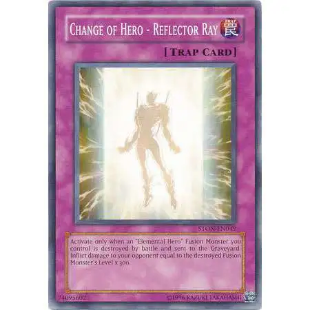 YuGiOh GX Trading Card Game Strike of Neos Common Change of Hero - Reflector Ray STON-EN049