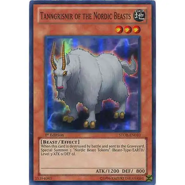 YuGiOh YuGiOh 5D's Storm of Ragnarok Super Rare Tanngrisnir of the Nordic Beasts STOR-EN010