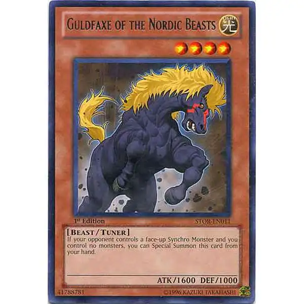 YuGiOh YuGiOh 5D's Storm of Ragnarok Rare Guldfaxe of the Nordic Beasts STOR-EN011