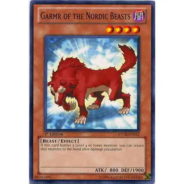 YuGiOh YuGiOh 5D's Storm of Ragnarok Common Garmr of the Nordic Beasts STOR-EN012