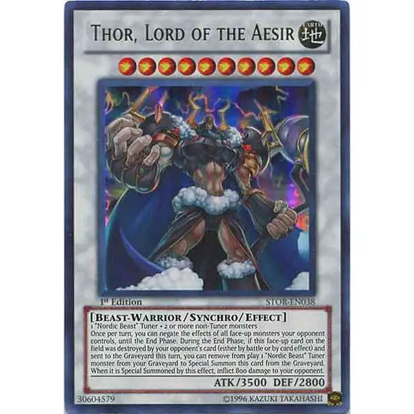 thor deck yugioh Thor, Lord of the Aesir [STOR-EN038] Ultimate Rare Thor, Lord of the Aesir
