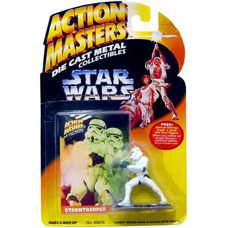 Star Wars Power of the Force Action Masters Stormtrooper Die Cast Figure