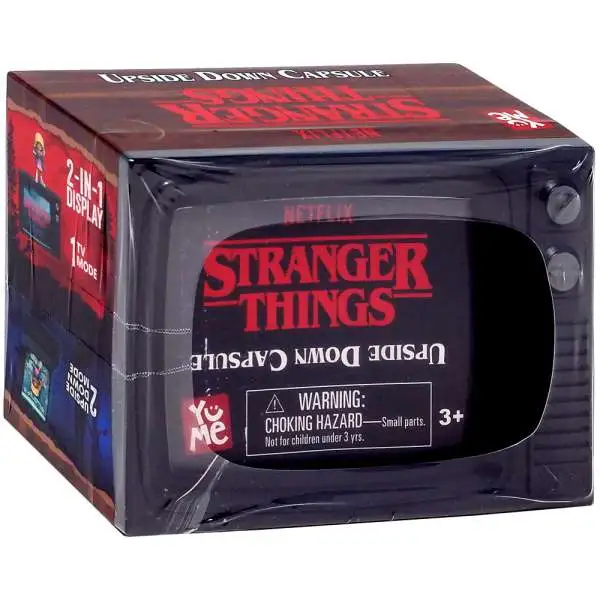 Stranger Things Upside Down Capsule Mystery Pack [1 RANDOM Figure, 7 Trading Cards & More!]