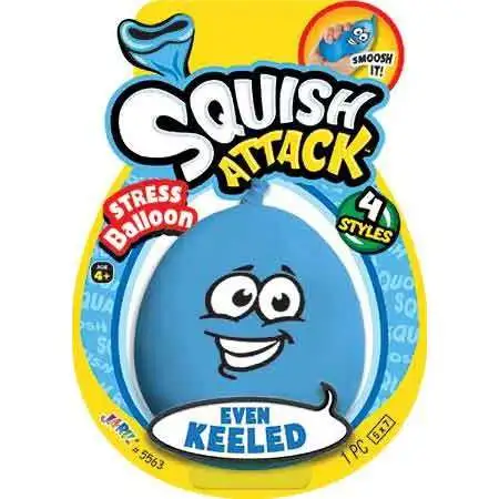 Squish Attack Stress Balloon Even Keeled Blue Squeeze Toy