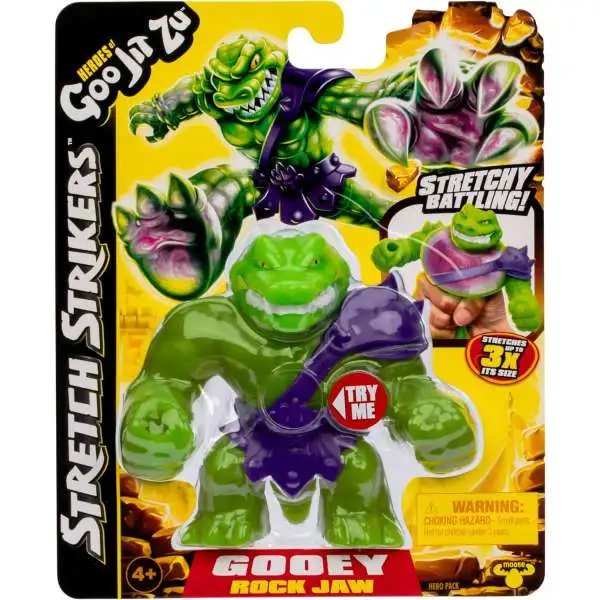 Heroes of Goo Jit Zu Stretch Strikers Rock Jaw Action Figure [Gooey!]