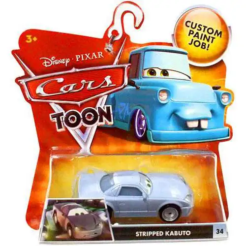 Disney / Pixar Cars Cars Toon Main Series Stripped Kabuto Diecast Car #34