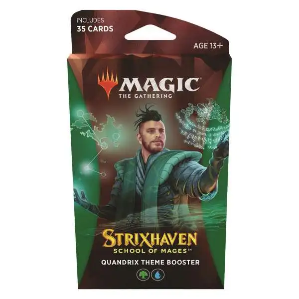 MtG Strixhaven: School of Mages Quandrix Theme Booster Pack [35 Cards]