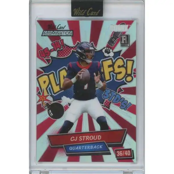 NFL Wild Card 2023 Alumination Comix Playoffs 36/40 CJ Stroud AC-CS [Rookie]