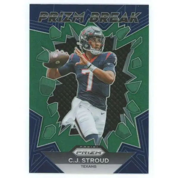 NFL 2023 Panini Prizm Green Prizm Break CJ Stroud PB-6 [Rookie]