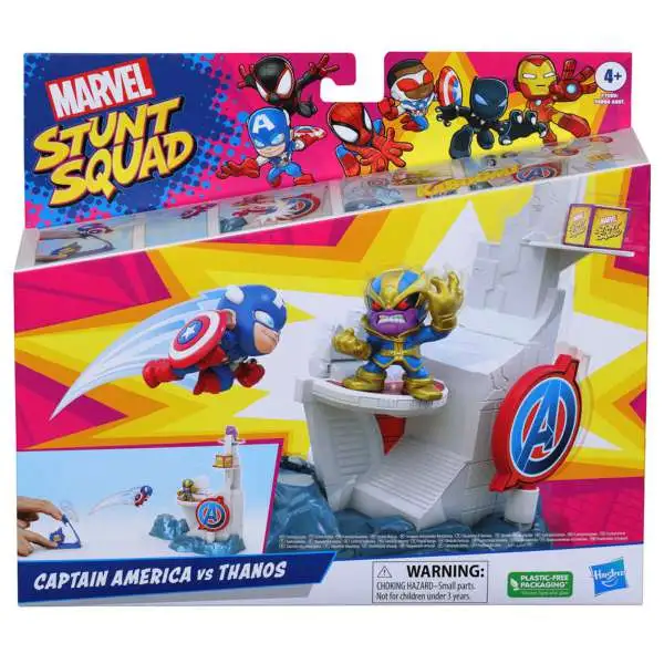 Marvel Stunt Squad Captain America vs. Thanos Playset
