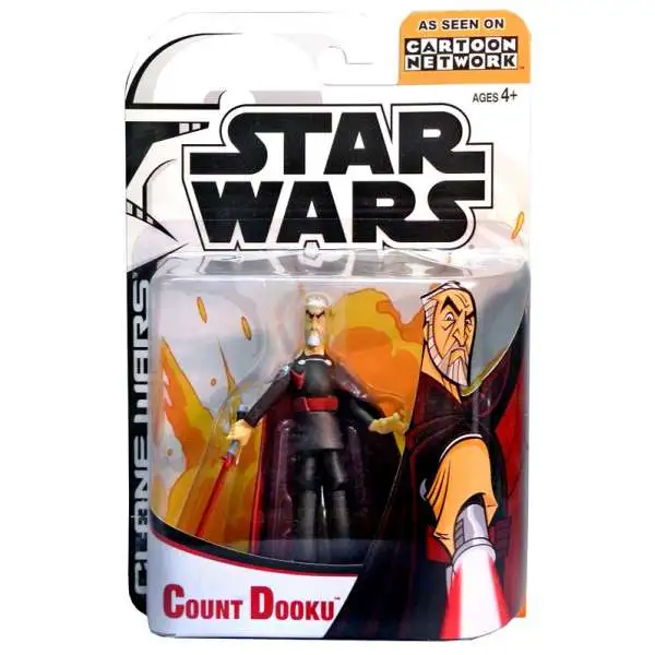 Star Wars Clone Wars Cartoon Network Count Dooku  Action Figure Hasbro  - ToyWiz