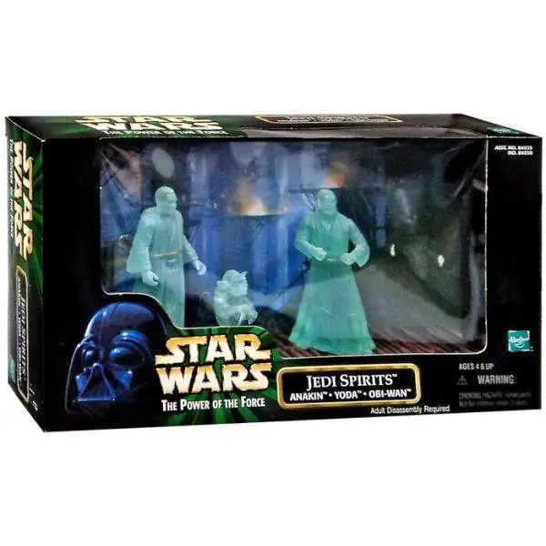 Star Wars Return of the Jedi Power of the Force POTF2 Deluxe Jedi Spirits Action Figure 3-Pack [Damaged Package]