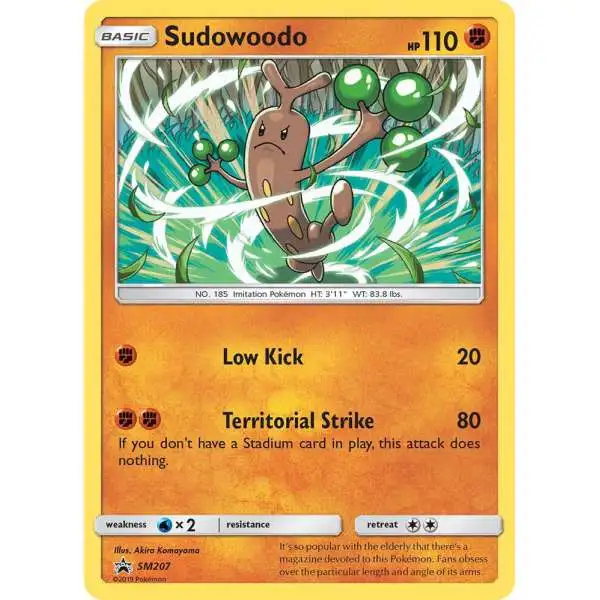 Pokemon Trading Card Game Promo Holo Rare Sudowoodo SM207