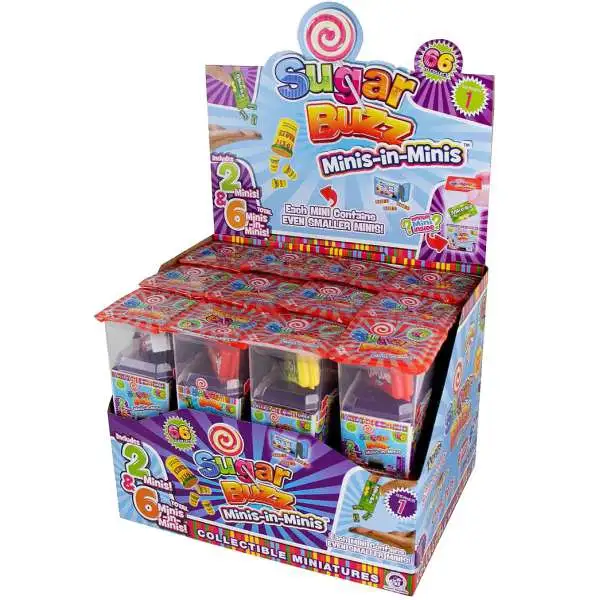 World's Smallest Sugar Buzz Minis-in-Minis Series 1 Mystery Box [24 Packs]