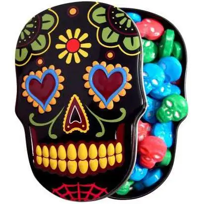 Sugar Skull Candy Tin [Black]