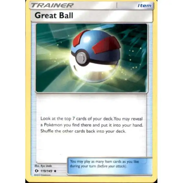 Pokemon Sun & Moon Base Set Uncommon Great Ball #119
