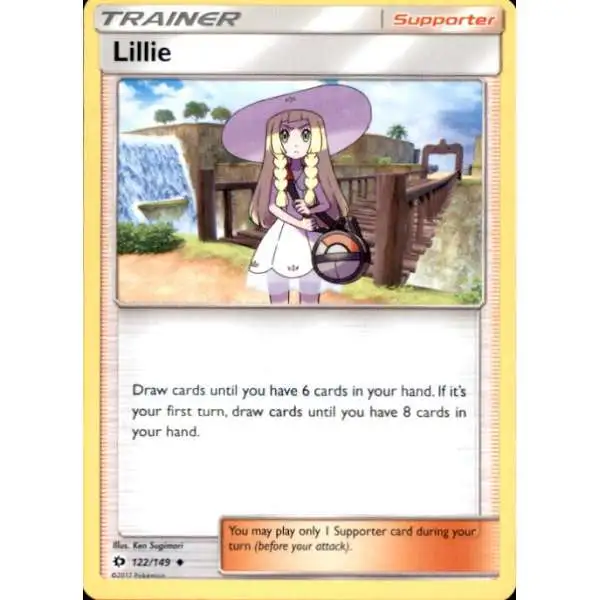 Pokemon Sun & Moon Base Set Uncommon Lillie #122